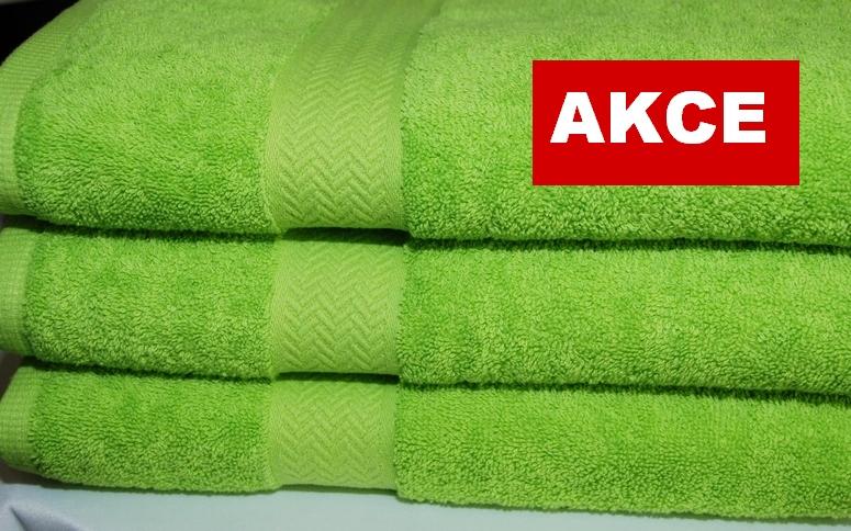Froté ručník AKCE - MŠ jarní zelená 500g, rozměr 30 x 50cm