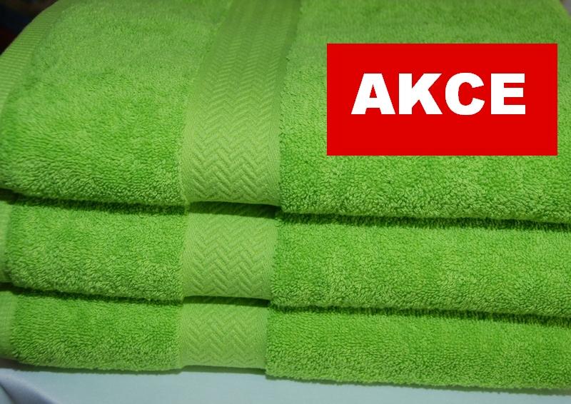 Froté osuška AKCE zelená 500g, rozměr 70 x 140cm