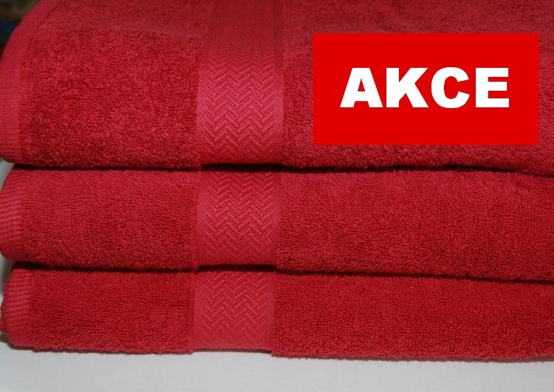 Froté osuška AKCE vínová 500g, rozměr 70 x 140cm