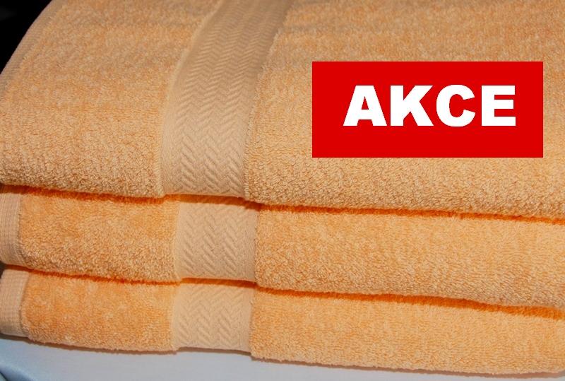 Froté osuška AKCE oranžová 500g, rozměr 70 x 140cm