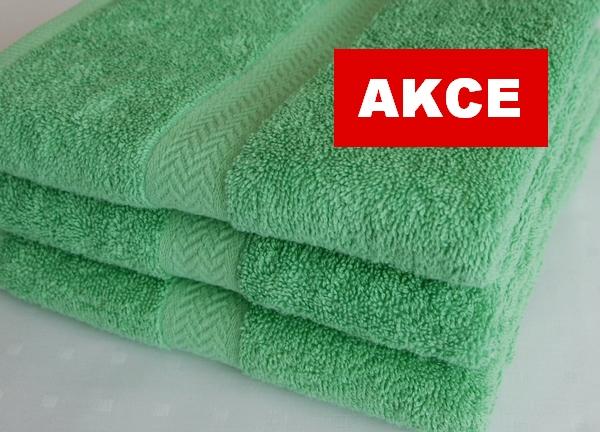 Froté ručník AKCE zelená mint 500g rozměr 50 x 100cm
