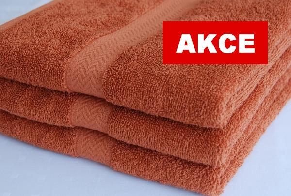 Froté ručník AKCE rezavá 500g rozměr 50 x 100cm