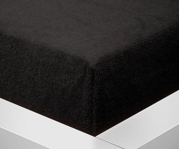 Prostěradlo Froté rozměr 90 x 200cm, černá 901