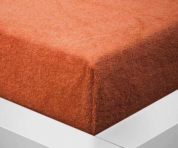 Dětské prostěradlo froté MŠ - 70x140 rezavá 009