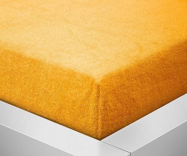Dětské prostěradlo froté MŠ - 70x140 zlatá 007