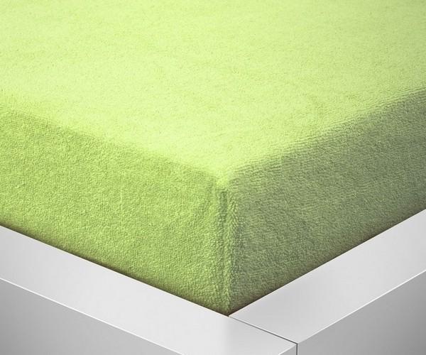 Dětské prostěradlo froté  - 70x140 jarní zelená 020