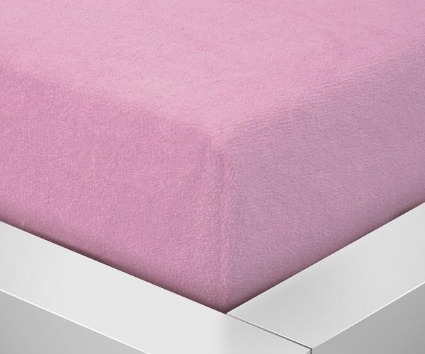Prostěradlo Froté rozměr 90 x 200cm, růžová 006