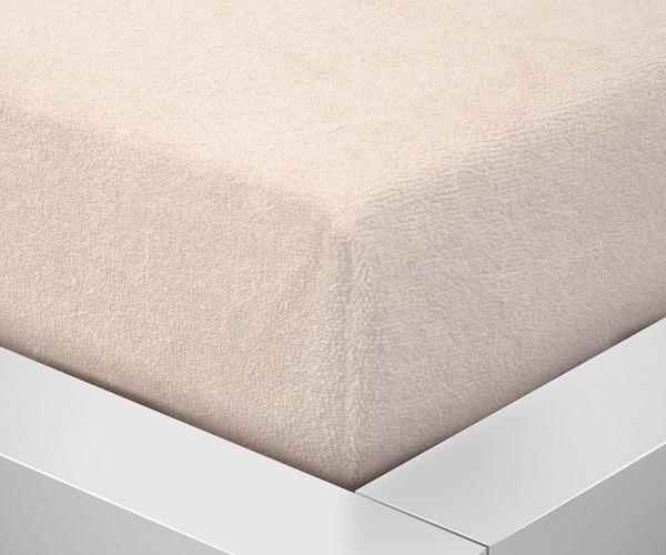 Prostěradlo Froté rozměr 90 x 200cm, smetanová 120