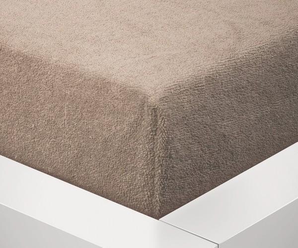 Dětské prostěradlo froté MŠ - 70x140 světle hnědá 708