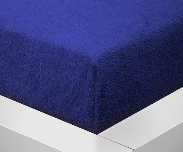 Prostěradlo Froté rozměr 90 x 200cm, tmavě modrá 503