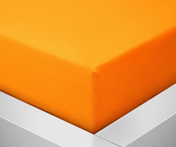 Dětské prostěradlo Jersey MŠ - 70x140 oranžová 044