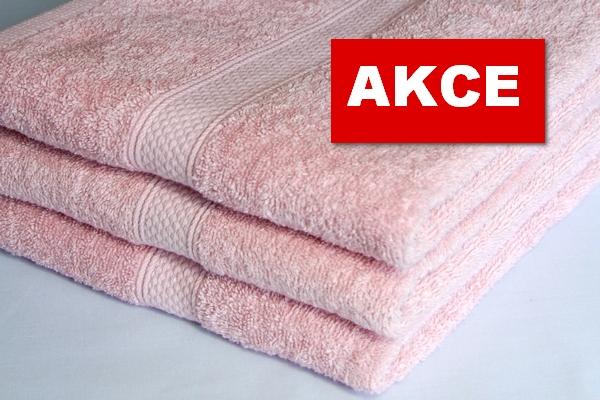 Froté ručník AKCE růžová 500g  rozměr 50 x 100cm