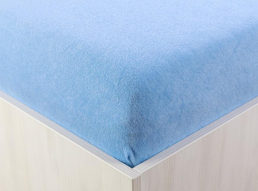 Prostěradlo Froté nepropustné - 70x140 světle modrá 024