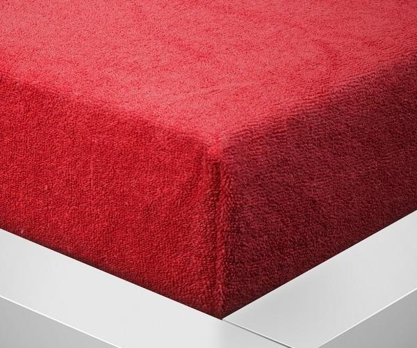 Prostěradlo Froté rozměr 100 x 200cm 309 červená