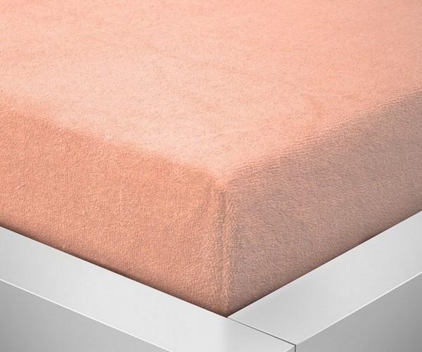 Prostěradlo Froté rozměr 100 x 200cm 203 losos
