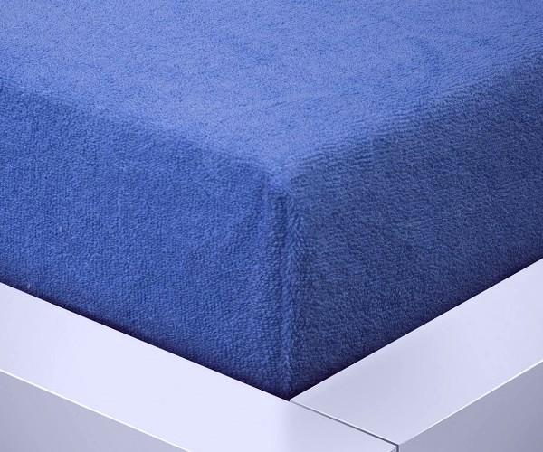 Prostěradlo Froté rozměr 100 x 200cm 507 modrá
