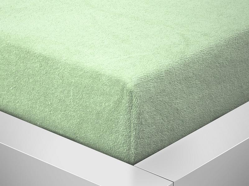 Prostěradlo Froté nepropustné - 70x140 světle zelená 016