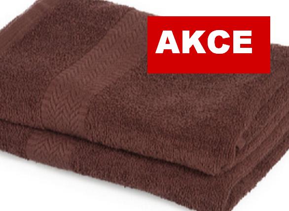 Froté ručník AKCE - MŠ hnědá 500g, rozměr 30 x 50cm