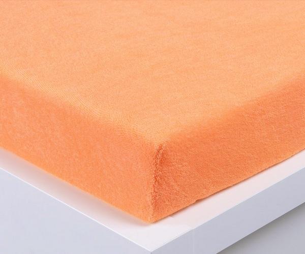 Prostěradlo Froté H-008 losos rozměr 90x200 cm 