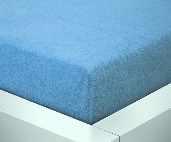 Prostěradlo Froté rozměr 200 x 200cm 510 aqua