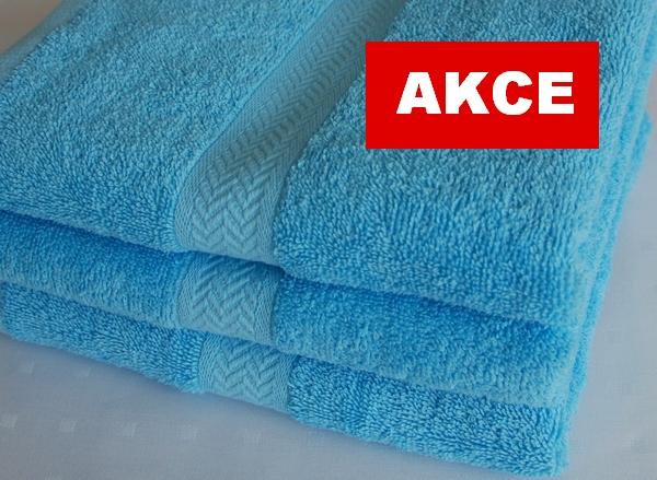 Froté ručník AKCE - MŠ sv. modrá 500g, rozměr 30x50cm