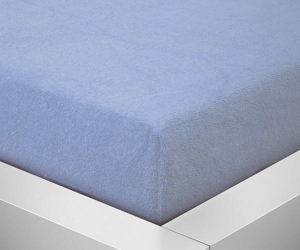 Dětské prostěradlo froté  - 70x140 světle modrá 024