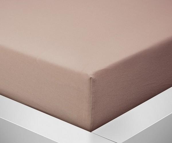 Dětské prostěradlo Jersey MŠ - 60x120 světle hnědá 708