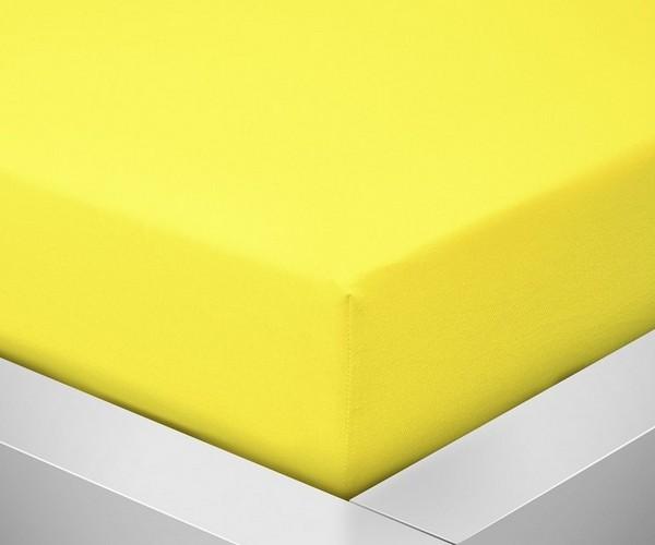 Dětské prostěradlo Jersey MŠ - 60x120 žlutá 125